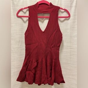 Jonathan Simkhai sleeveless red top size M
